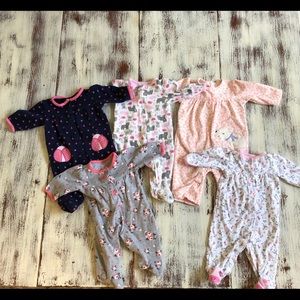 Bundle of baby sleeper/pajamas